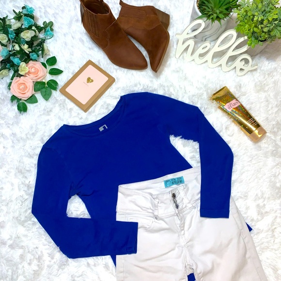 jcpenney Tops - JCPenny Women’s Small Blue Long Sleeve Shirt